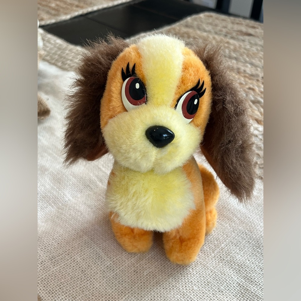 Vintage Small Lady Dog Plush Disneyland Walt Disney World
